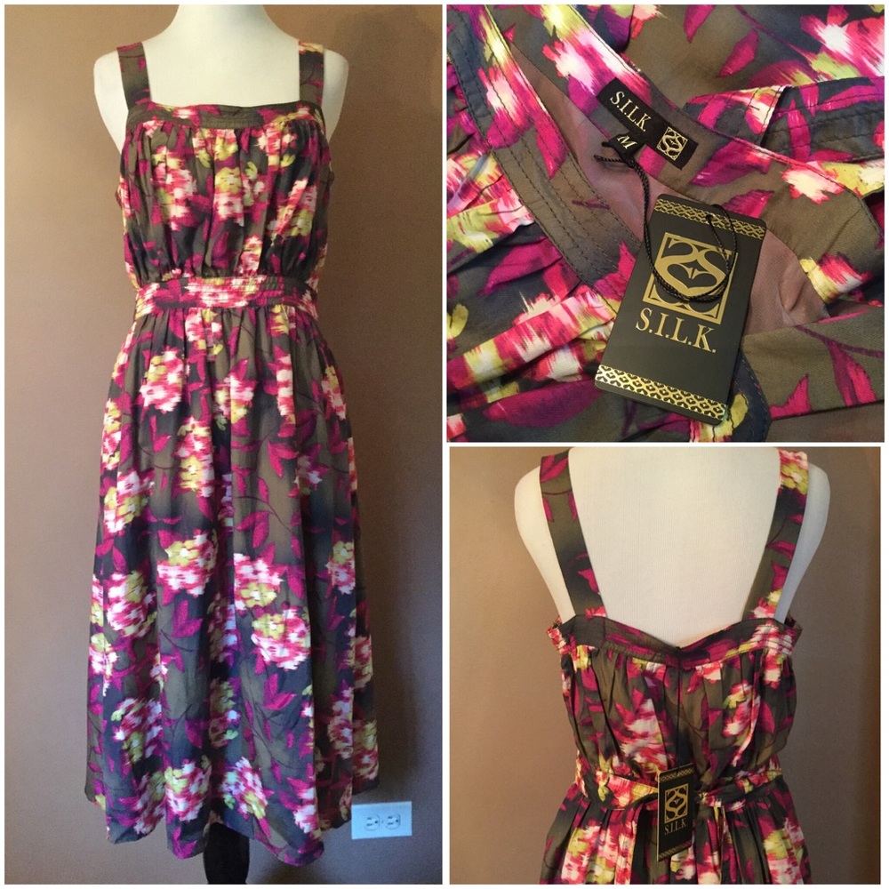 S.I.L.K. Pretty Colors Lined Dress